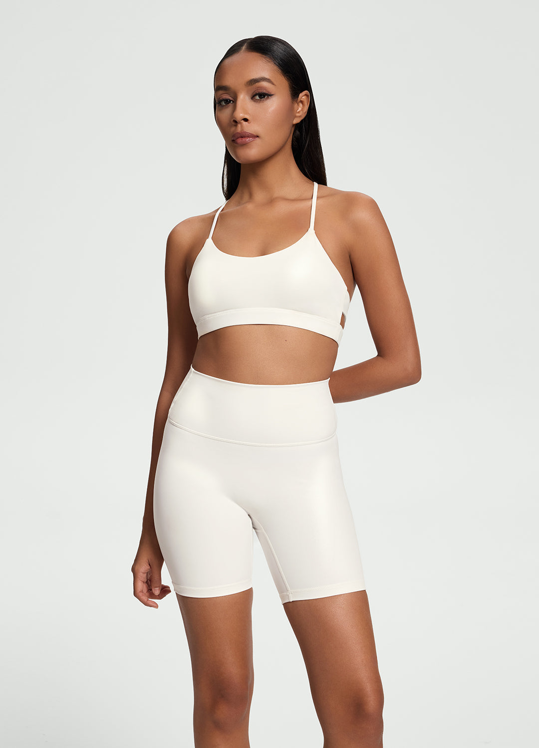 Faux Leather Bike Shorts - Image 6