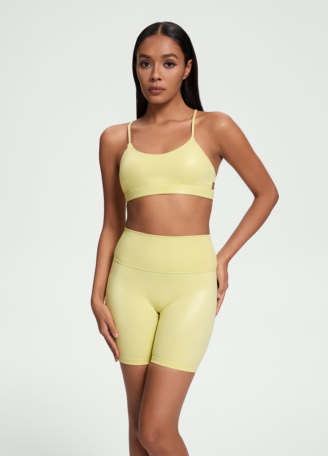 Faux Leather Crossback Top - Image 2