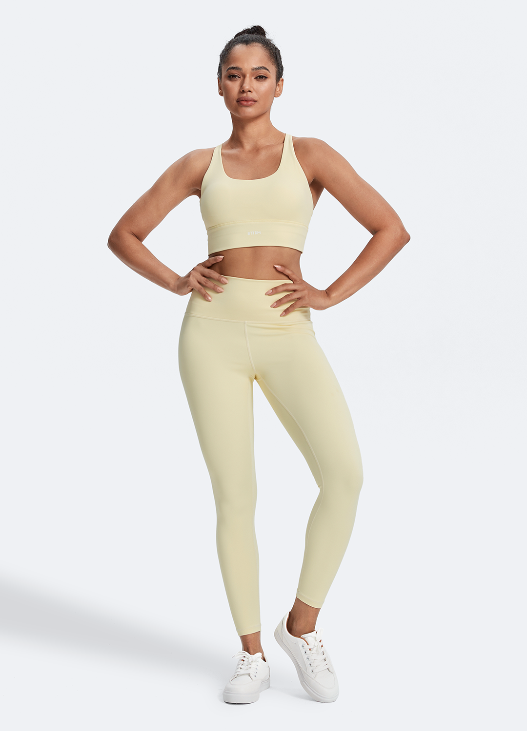 Straps and Support Bra & Pilates High-Rise Leggings Set