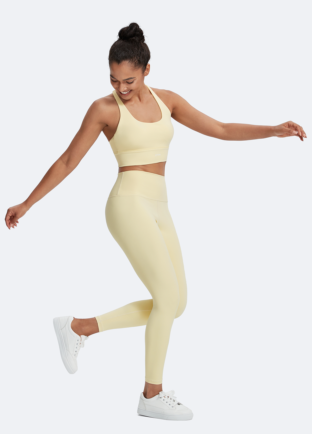 Straps and Support Bra & Pilates High-Rise Leggings Set - Image 3