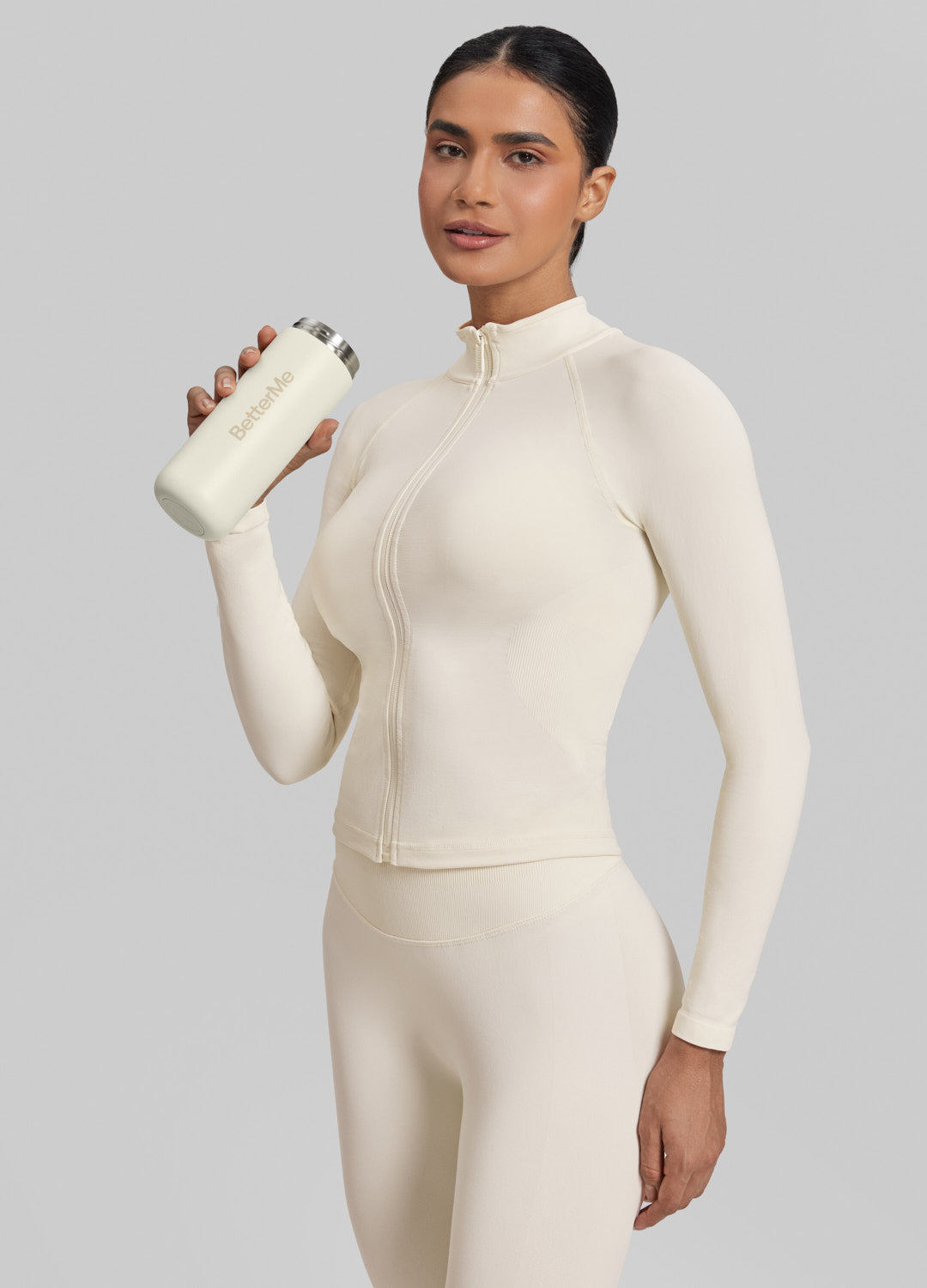 Ultrasculpt Longline Full Zipper Seamless Breathable Warm Jacket - Image 5