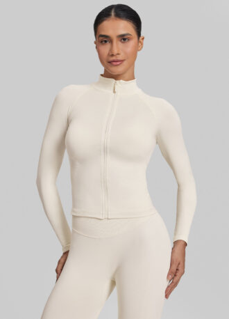 Ultrasculpt Longline Full Zipper Seamless Breathable Warm Jacket
