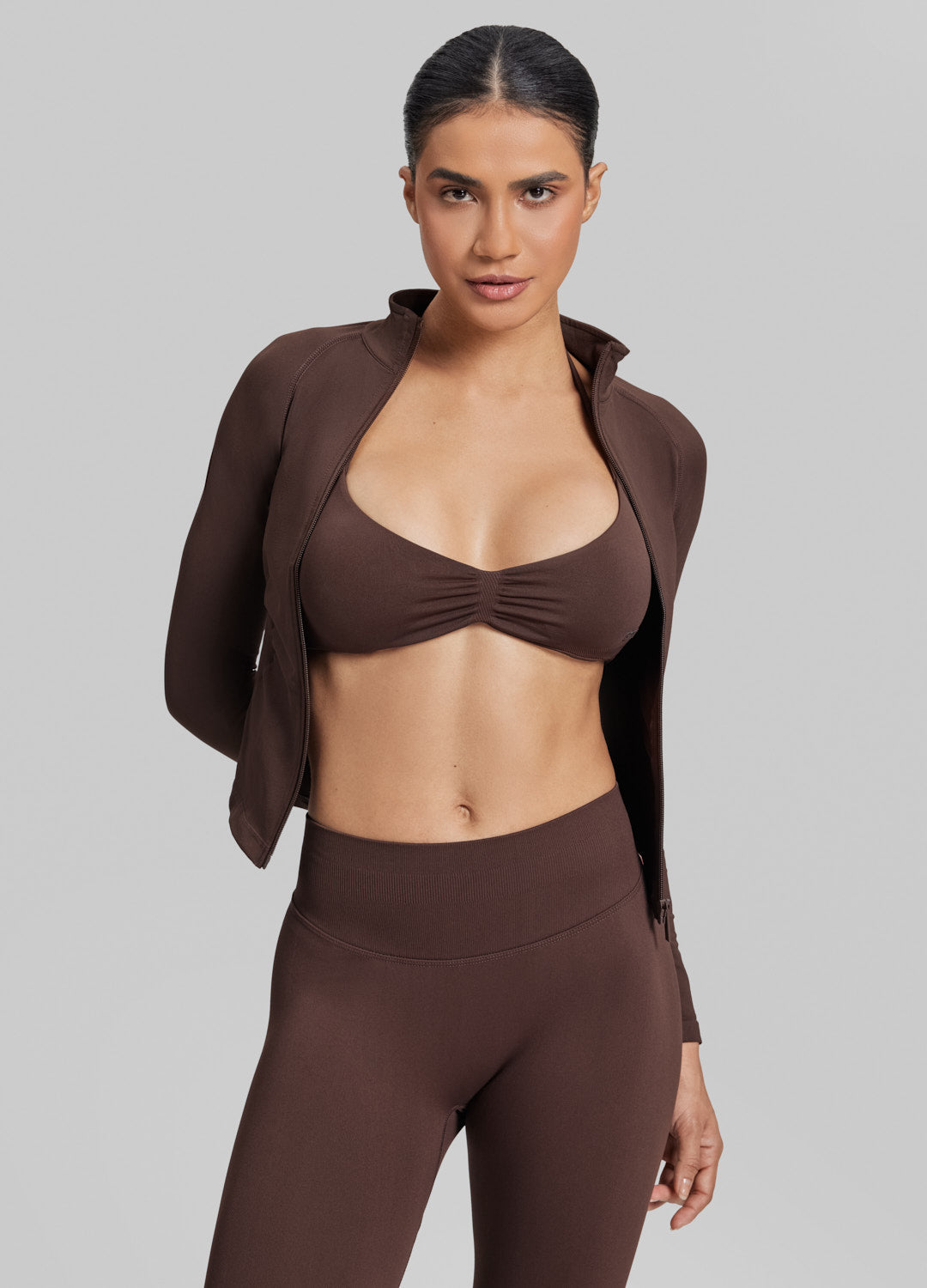 Ultrasculpt Longline Full Zipper Seamless Breathable Warm Jacket - Image 6