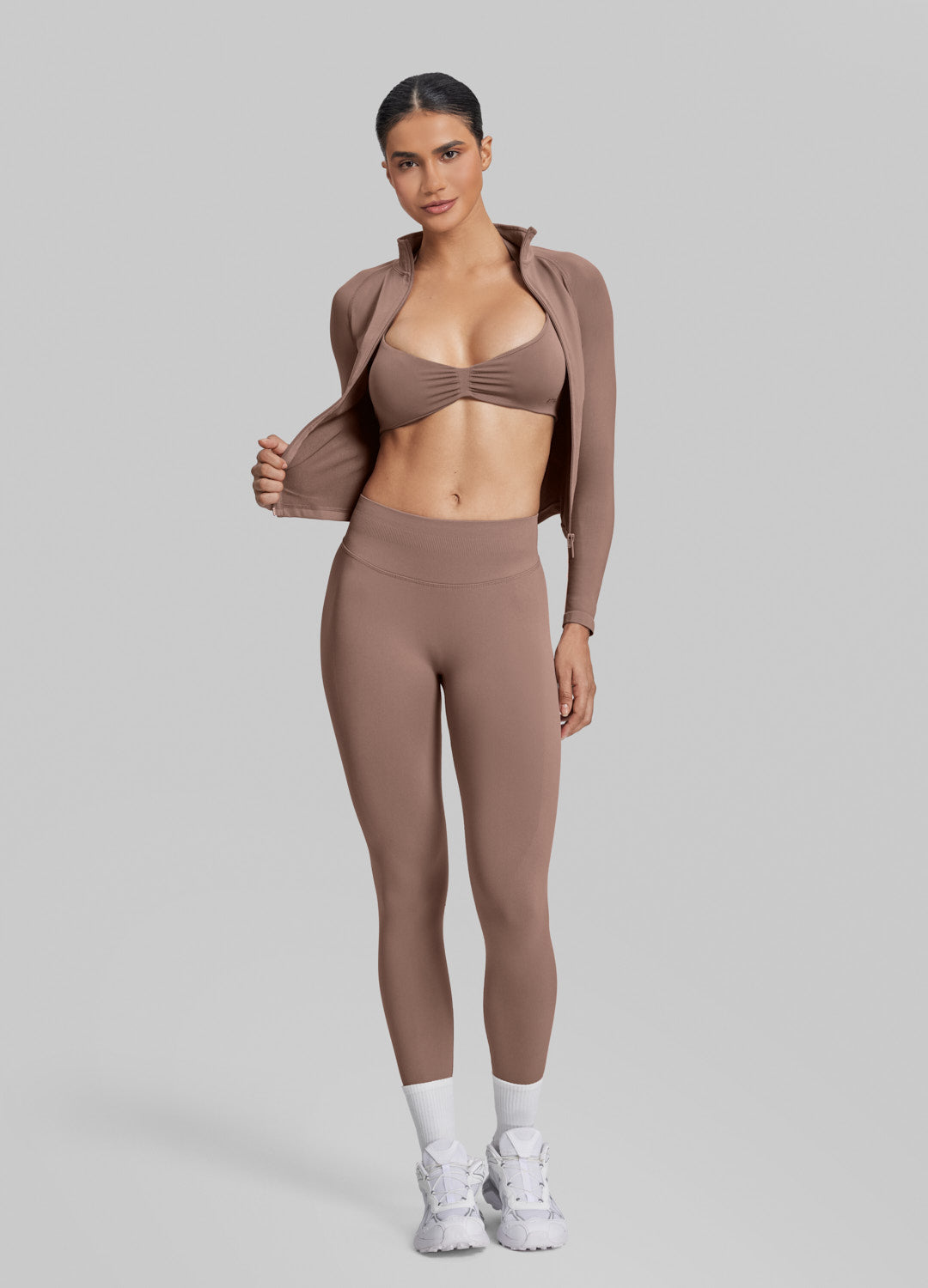 Ultrasculpt Longline Full Zipper Seamless Breathable Warm Jacket - Image 5