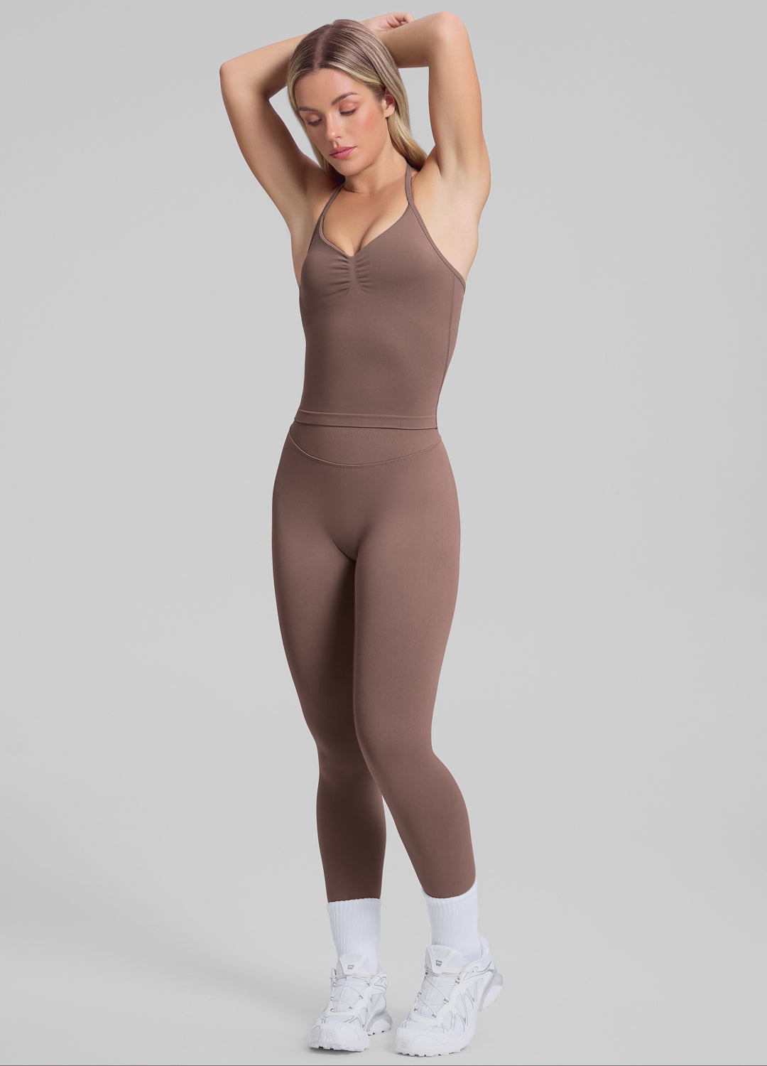 Ultrasculpt High Waisted Butt Lifting Tummy Control Shaping Training Leggings - Image 6