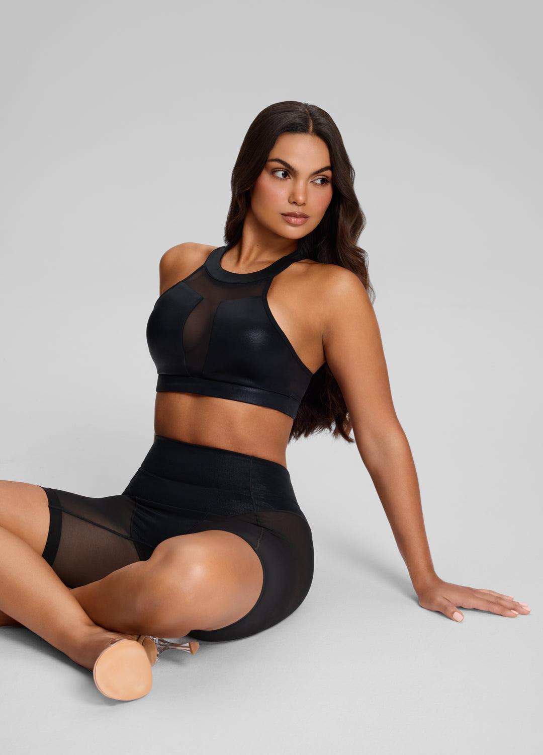 Sculpt Mesh Panel High-Neck Top - Image 5