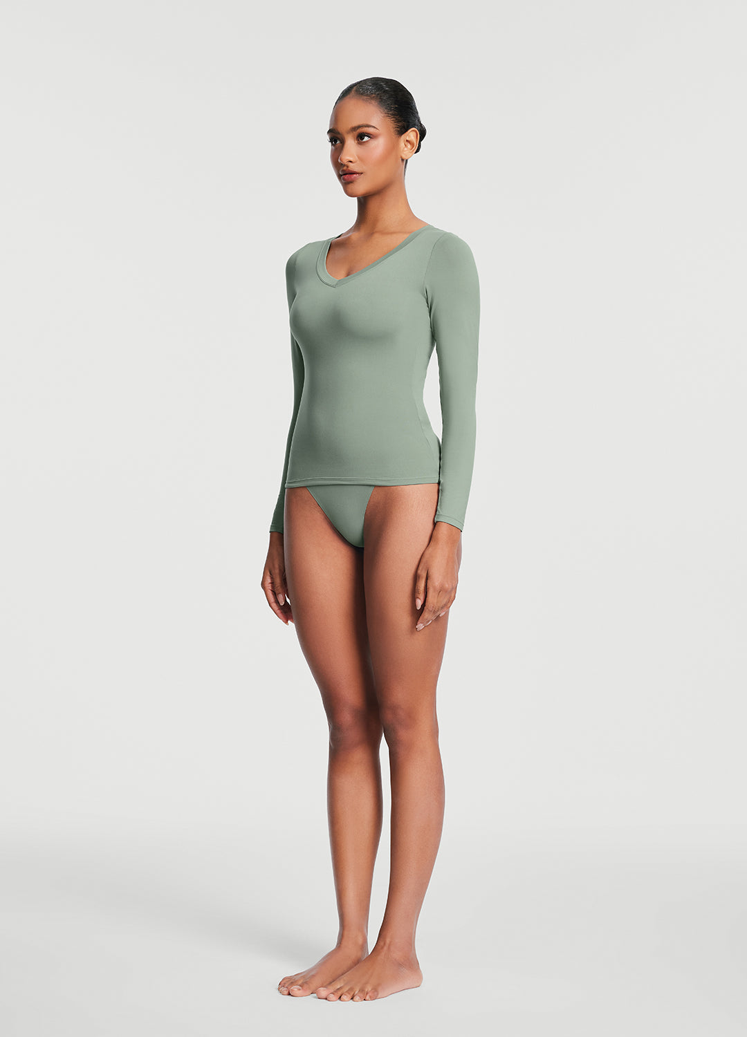 V-Neck Long Sleeve Top - Image 5