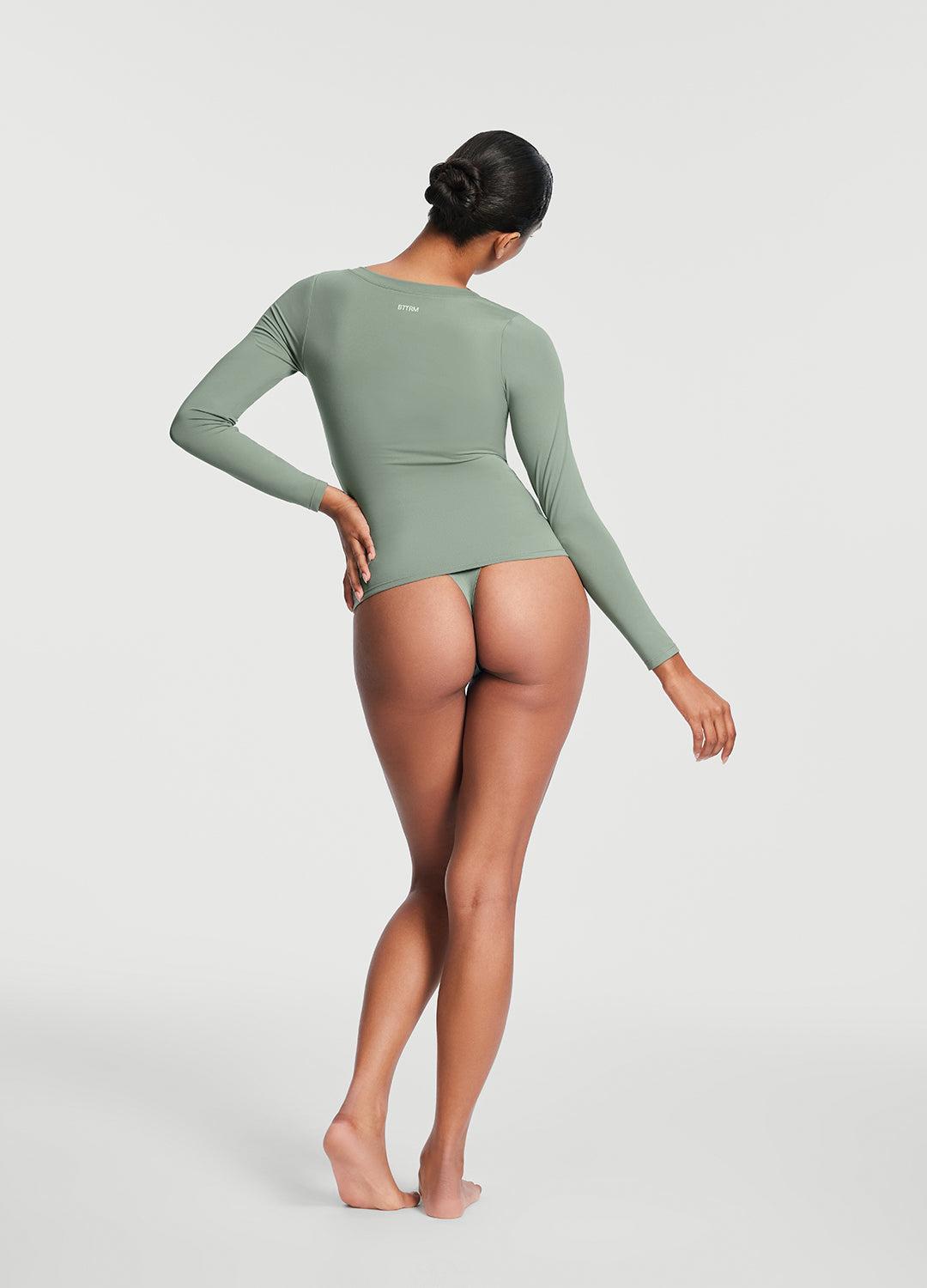 V-Neck Long Sleeve Top - Image 2