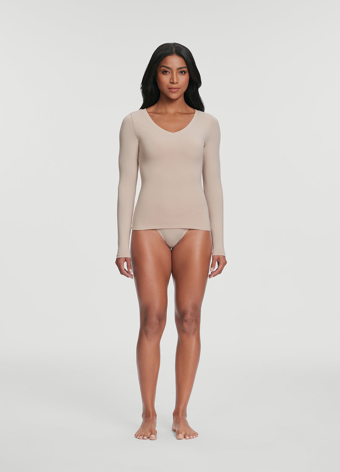V-Neck Long Sleeve Top - Image 5