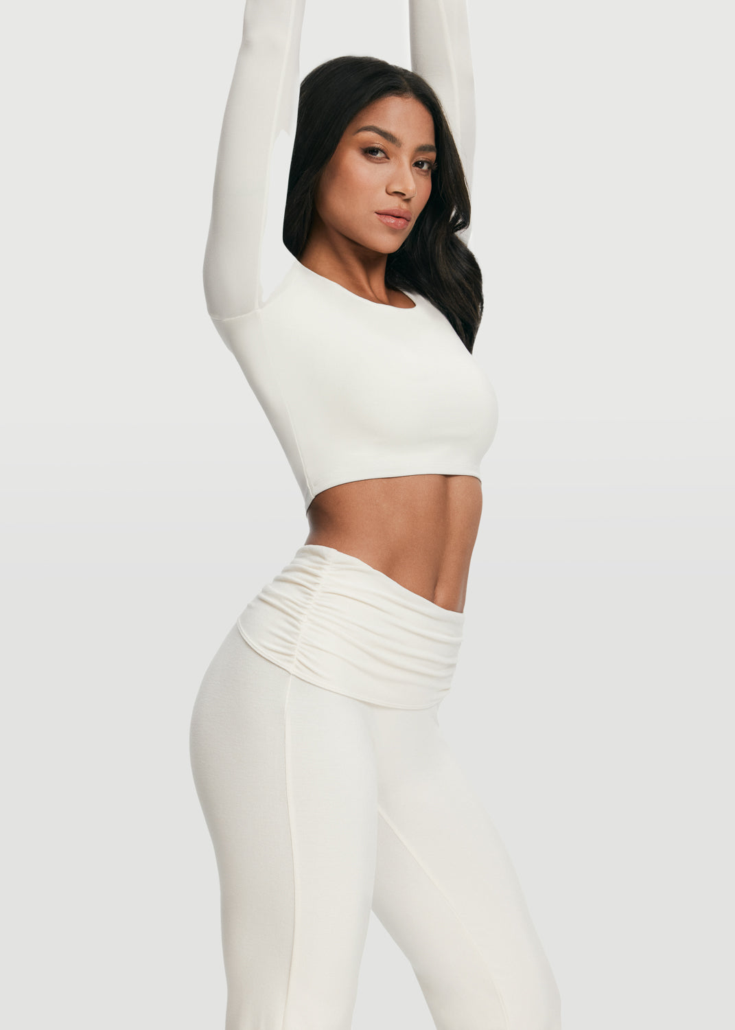 Cropped Round Neck Top - Image 3