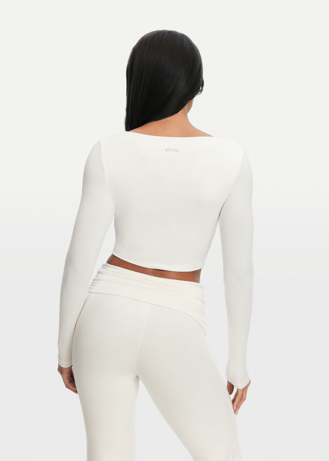 Cropped Round Neck Top - Image 2