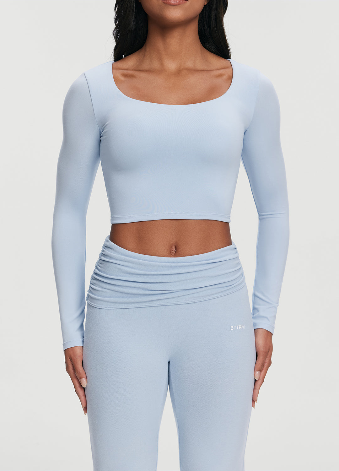 Cropped Round Neck Top - Image 4