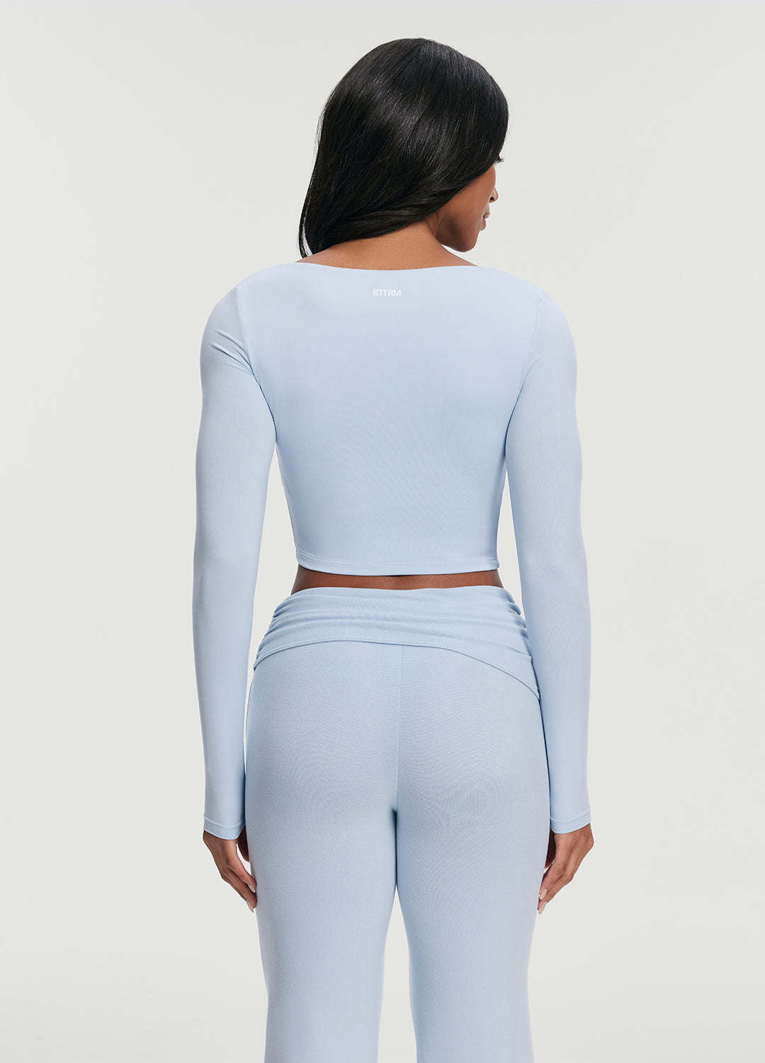 Cropped Round Neck Top - Image 2