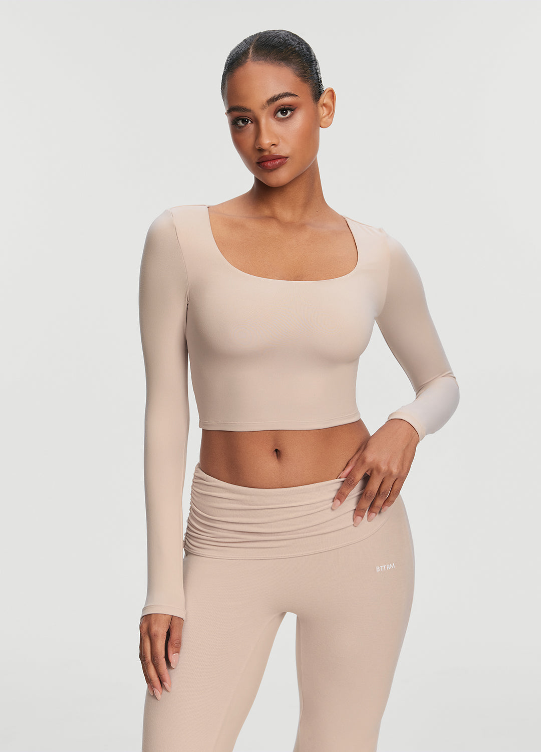 Cropped Round Neck Top - Image 5