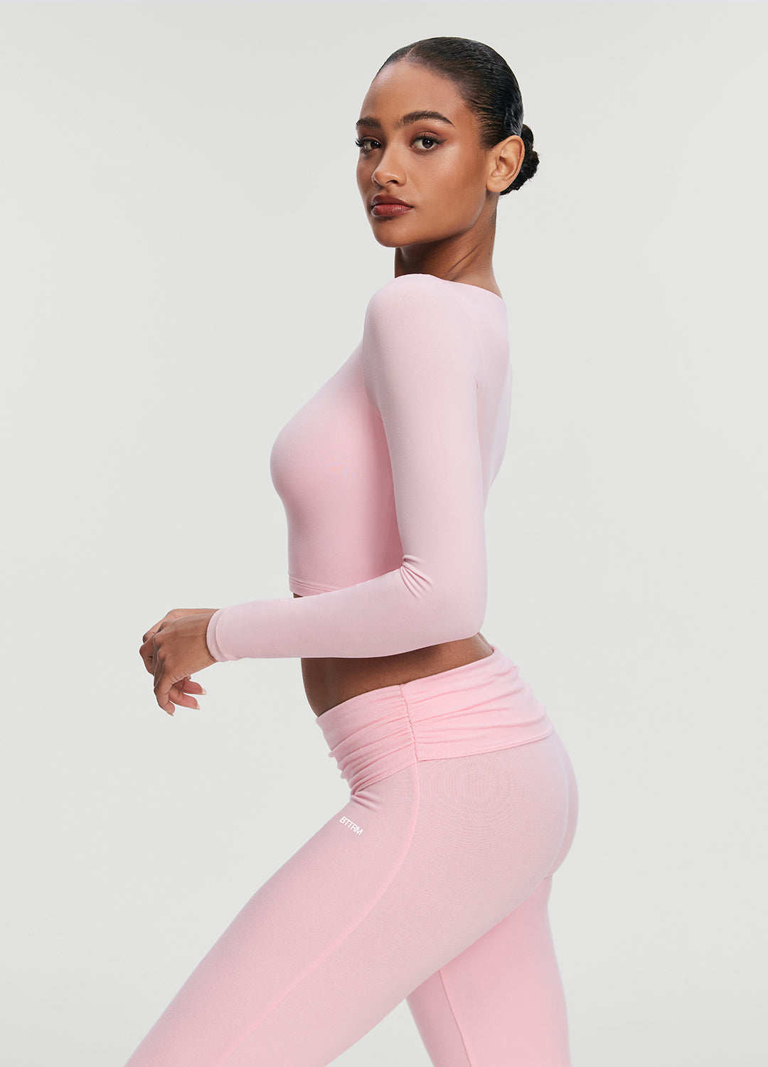 Cropped Round Neck Top - Image 3