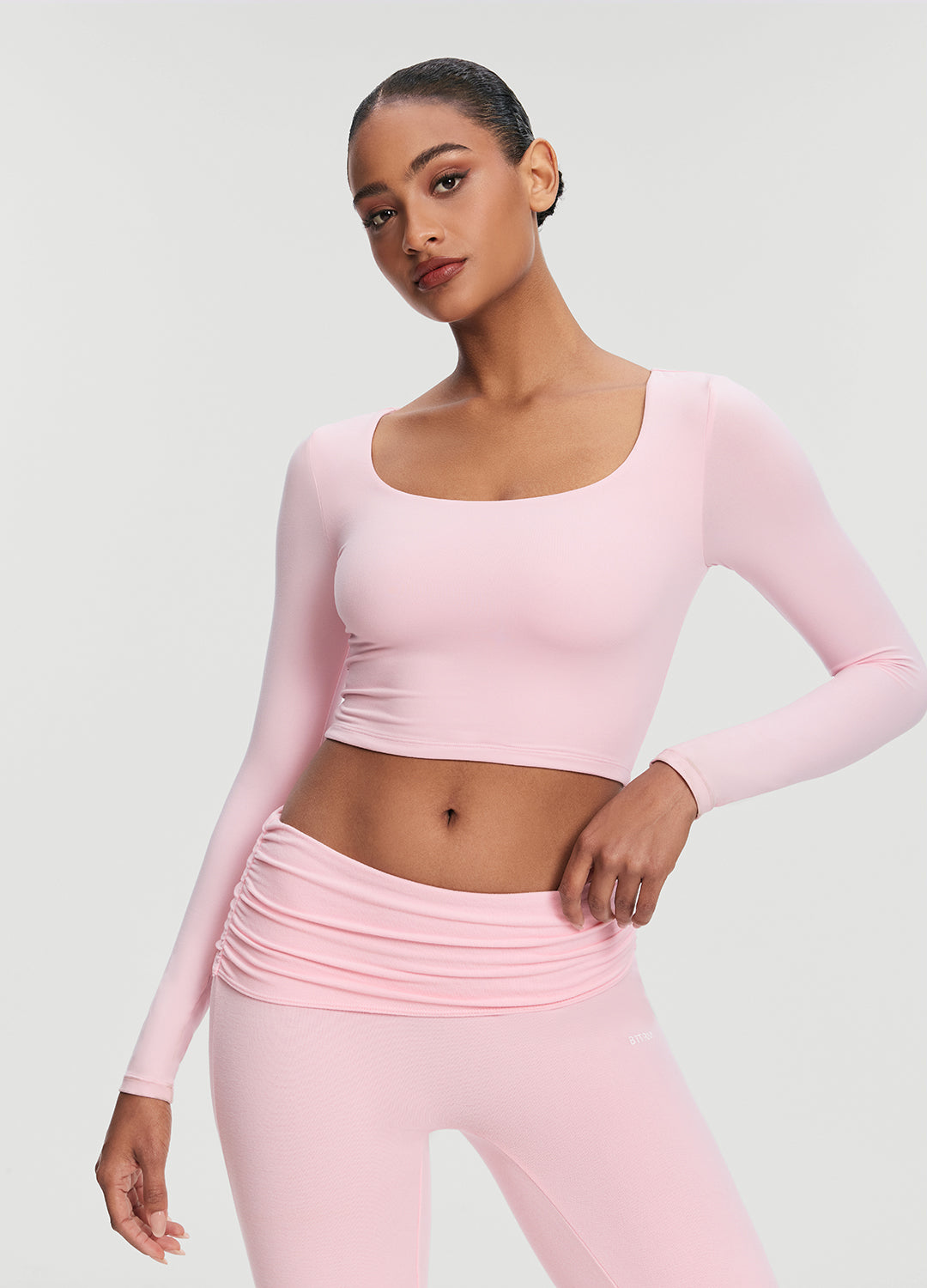 Cropped Round Neck Top - Image 5
