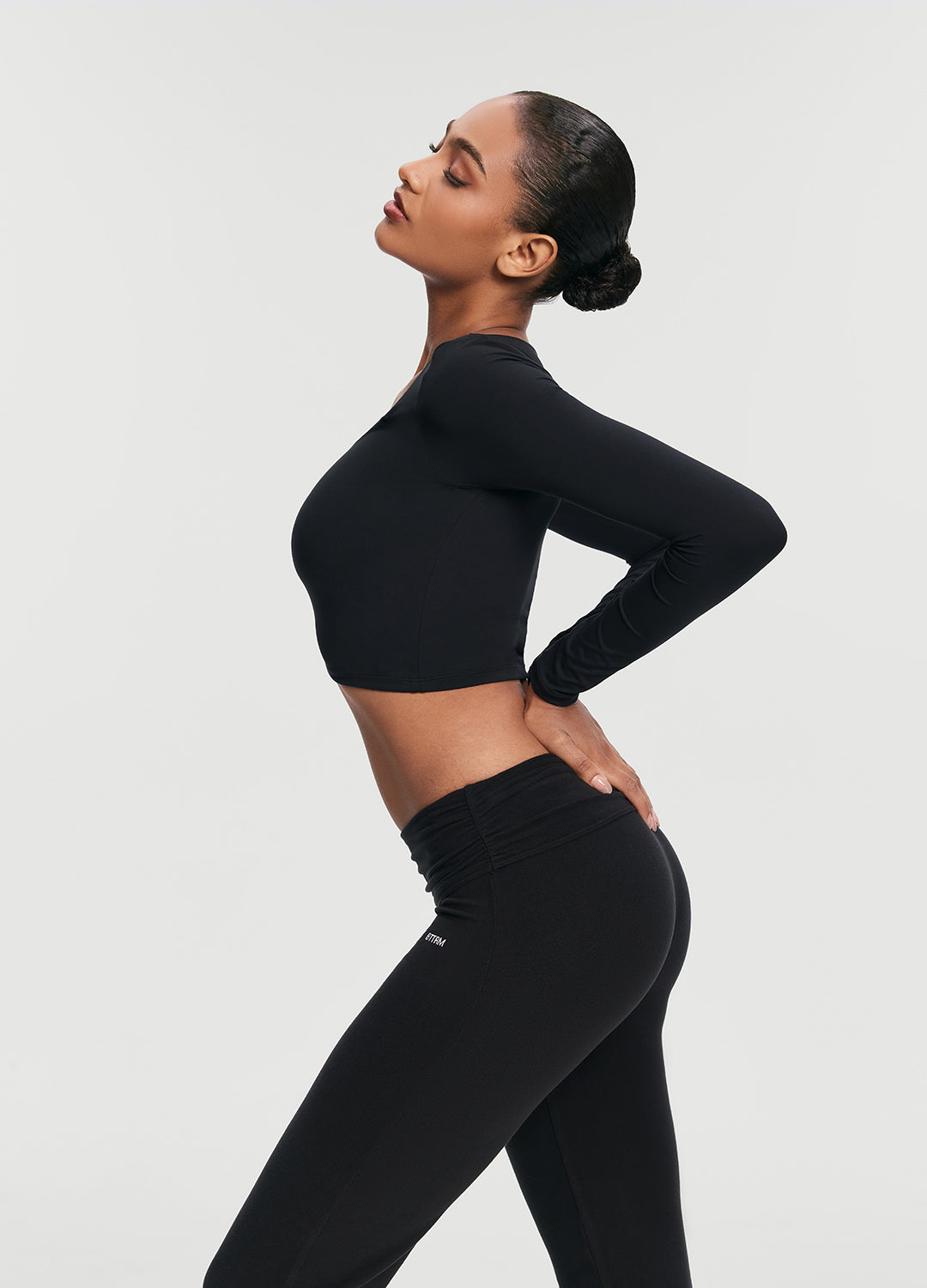 Cropped Round Neck Top - Image 3