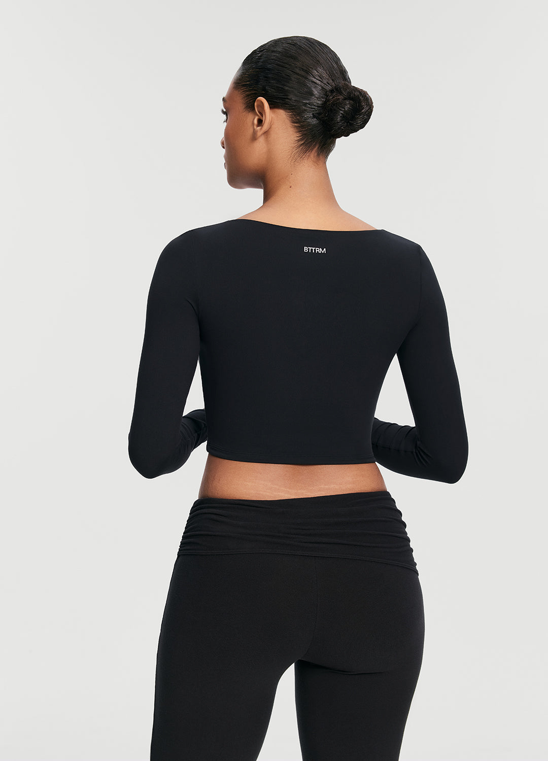 Cropped Round Neck Top - Image 2