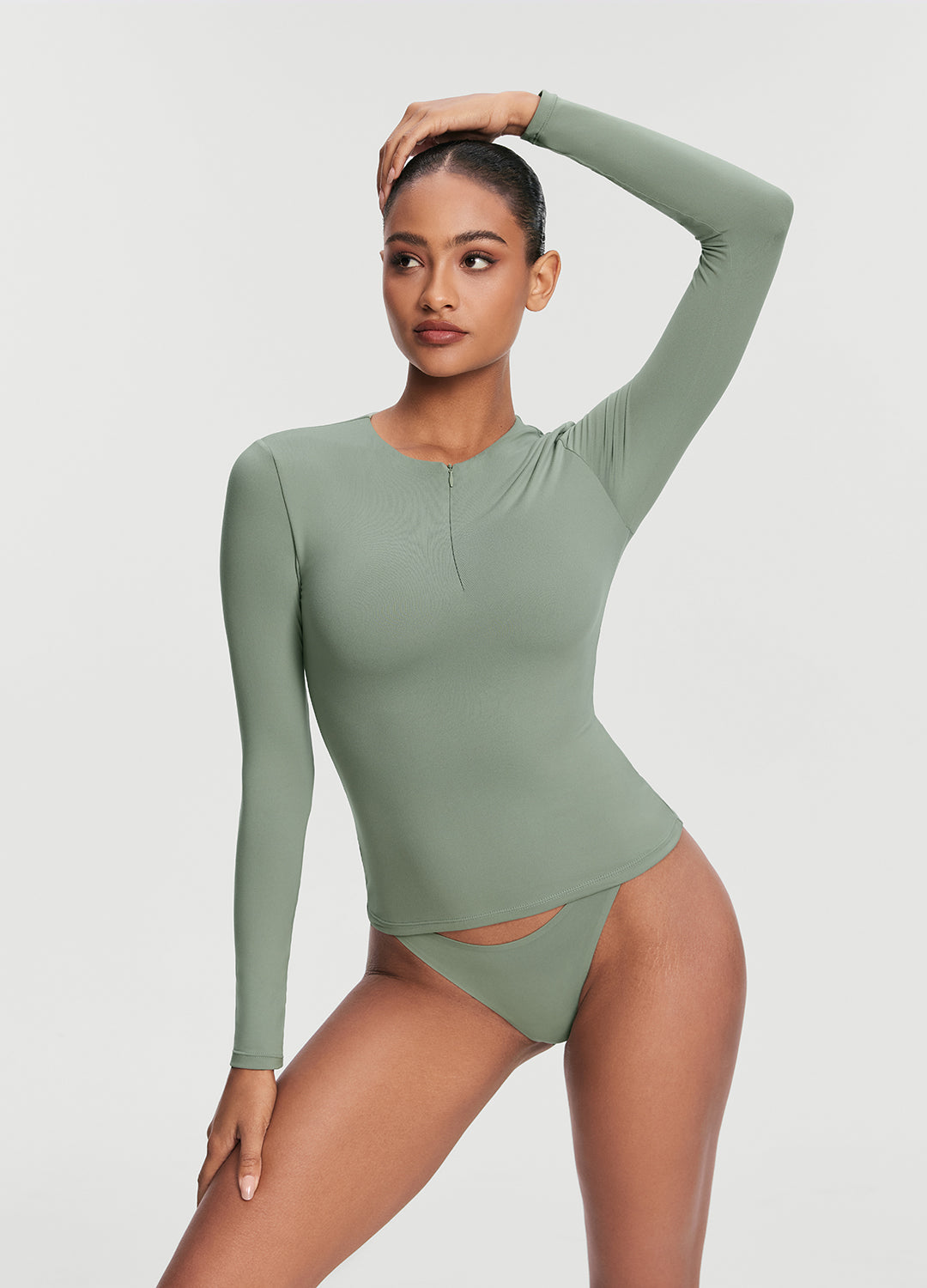 Quarter Zip Long Sleeve Top - Image 4