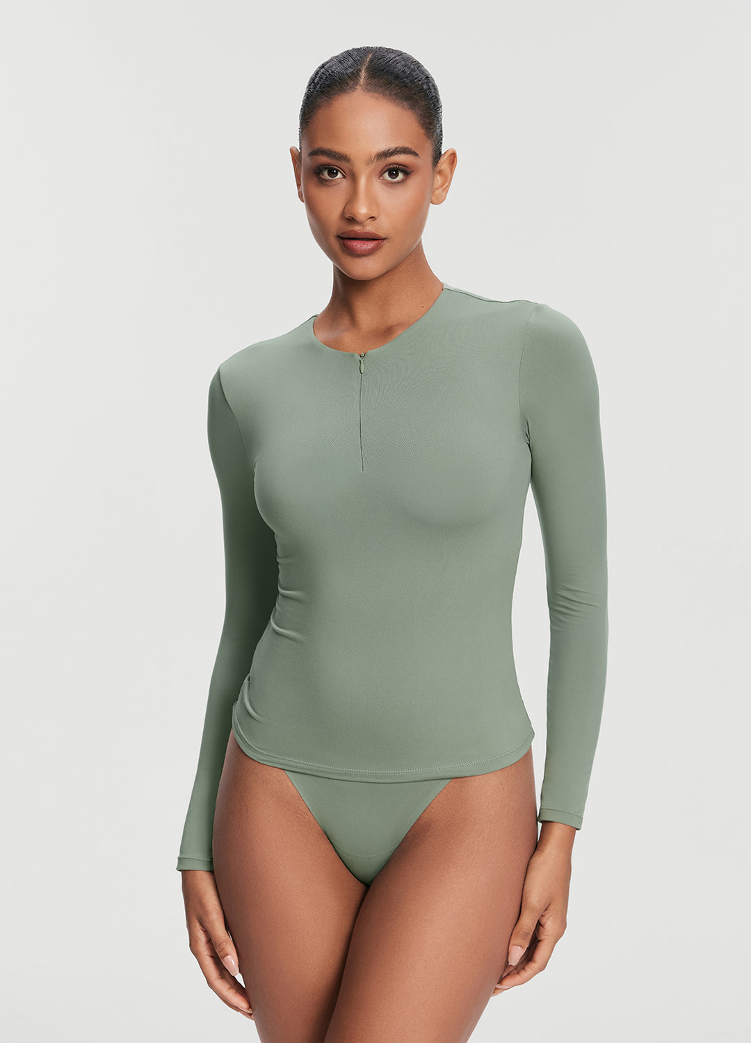 Quarter Zip Long Sleeve Top - Image 3