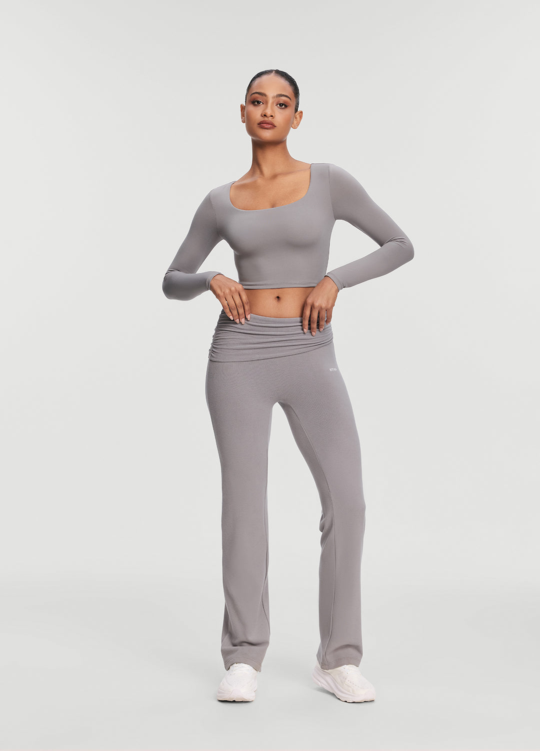 Cropped Round Neck Top - Image 5