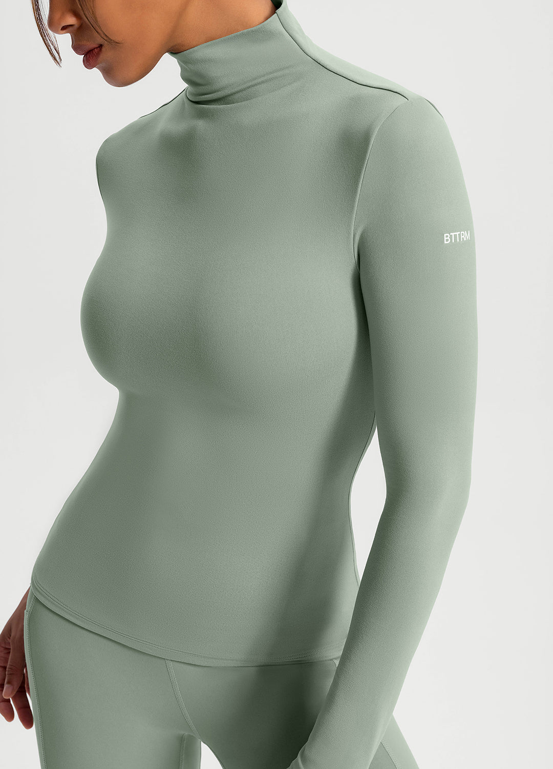 Mock Neck Long Sleeve Top - Image 2
