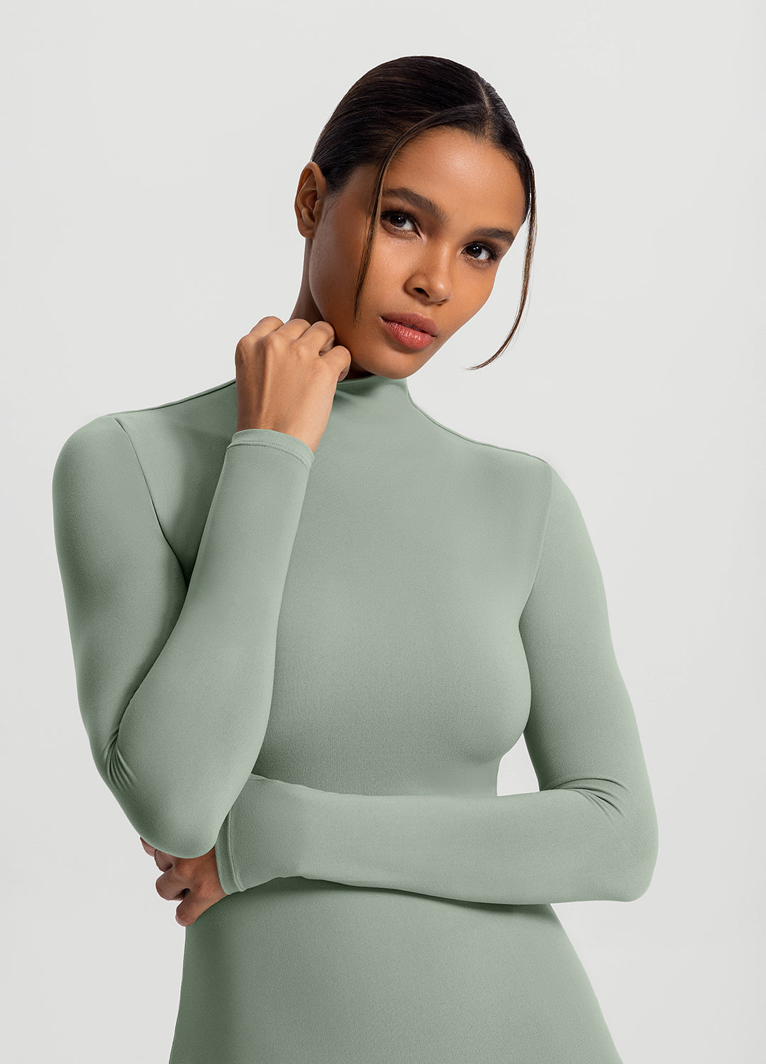 Mock Neck Long Sleeve Top - Image 4
