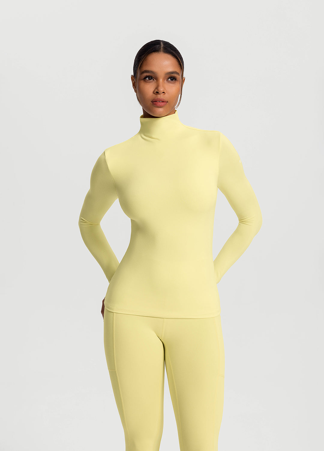Mock Neck Long Sleeve Top