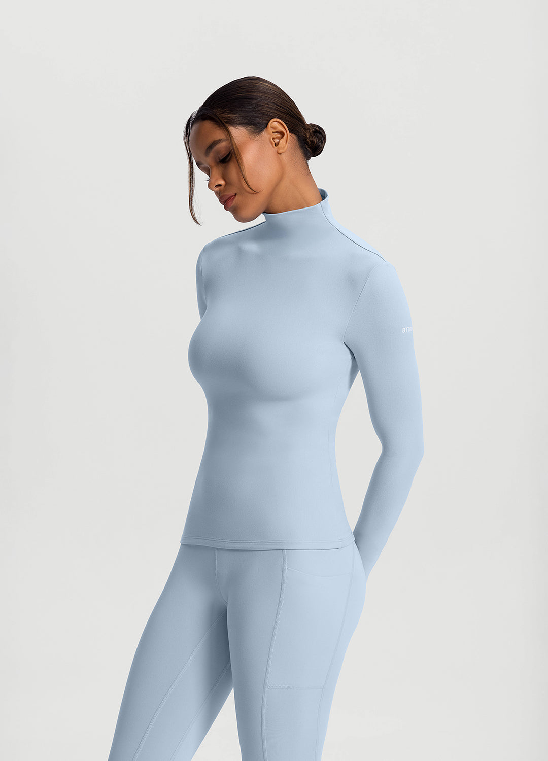 Mock Neck Long Sleeve Top - Image 2