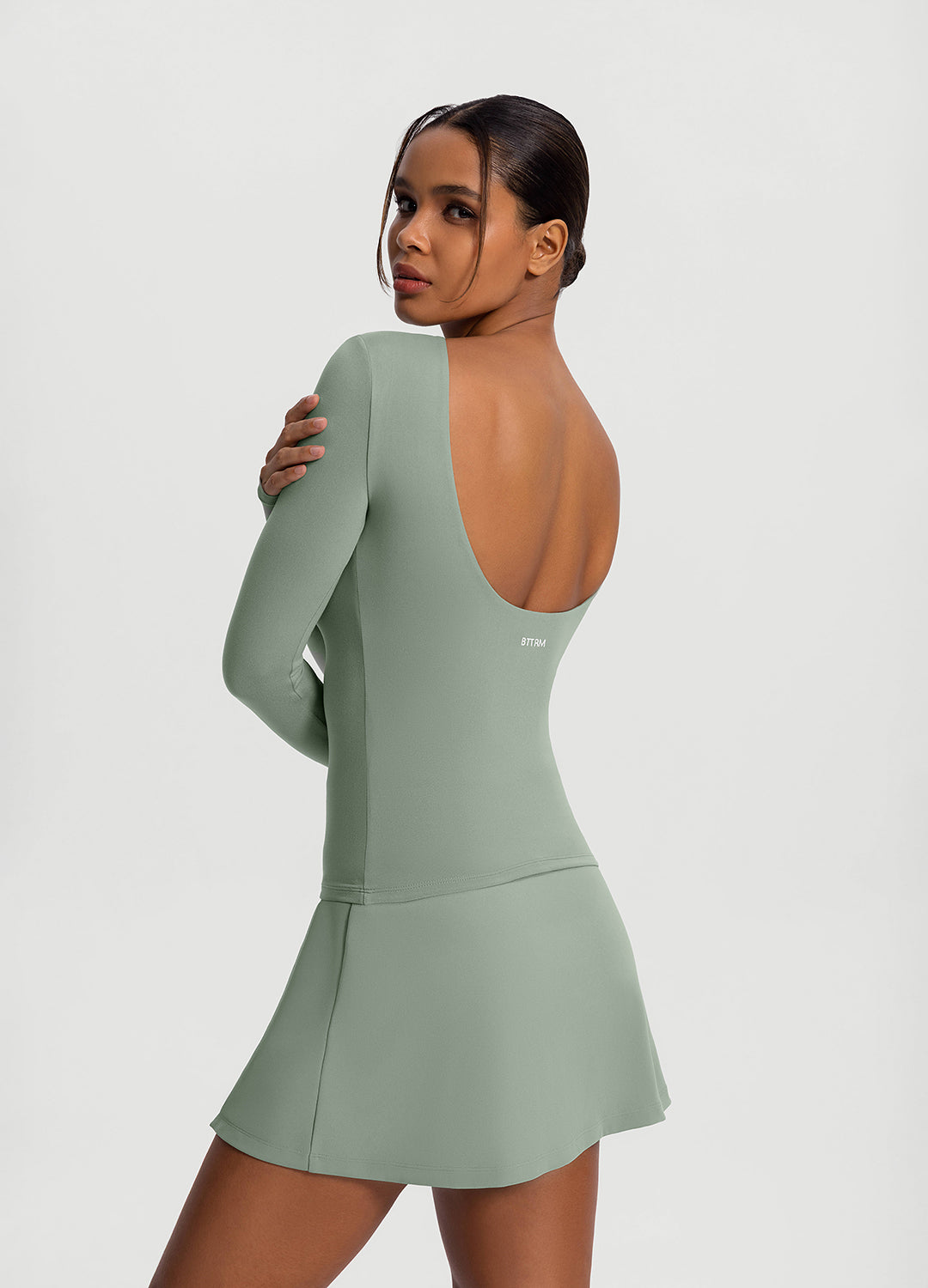 Open-Back Long Sleeve Top - Image 2