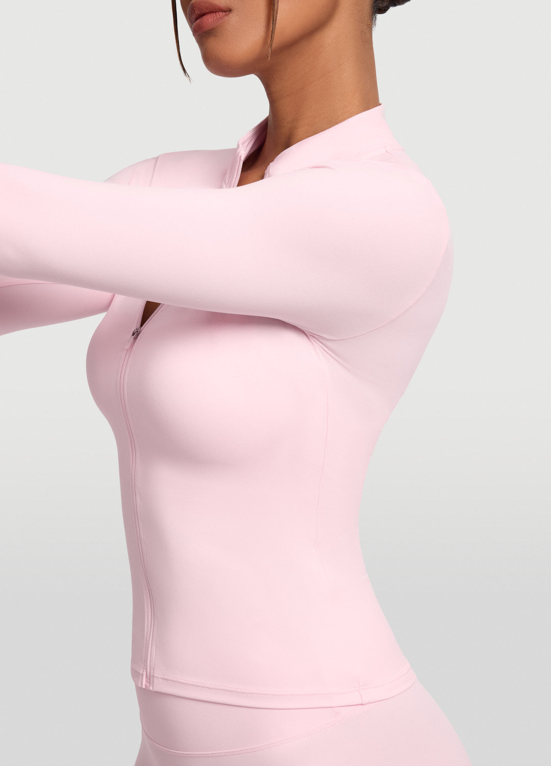 Sleek Zip-Up Long Sleeve Jacket - Image 4