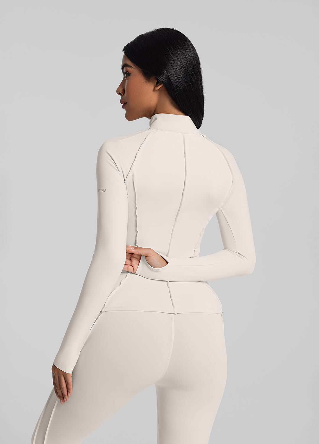 Contour Zip-Up Long Sleeve Top - Image 3