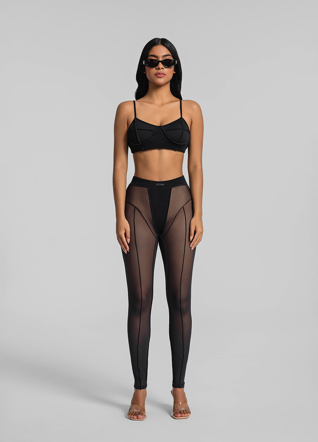 Semi-Sheer High-Rise Leggings - Image 5