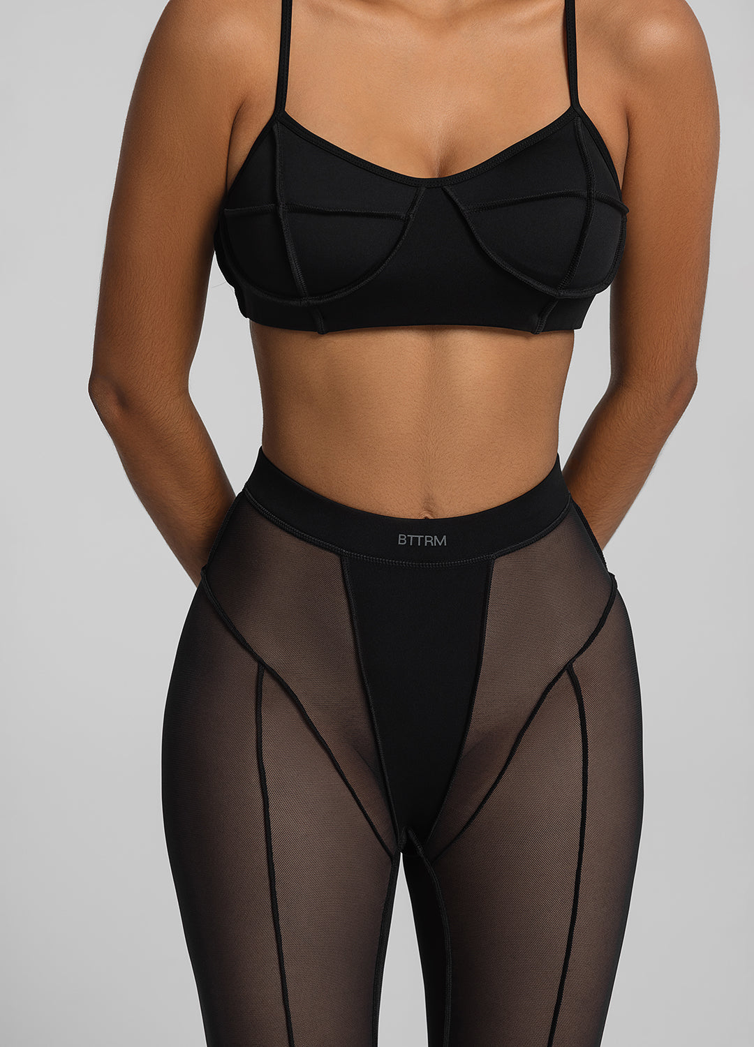Semi-Sheer High-Rise Leggings - Image 4