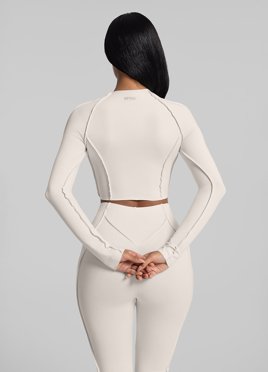Contour Stitch Long Sleeve Crop - Image 4