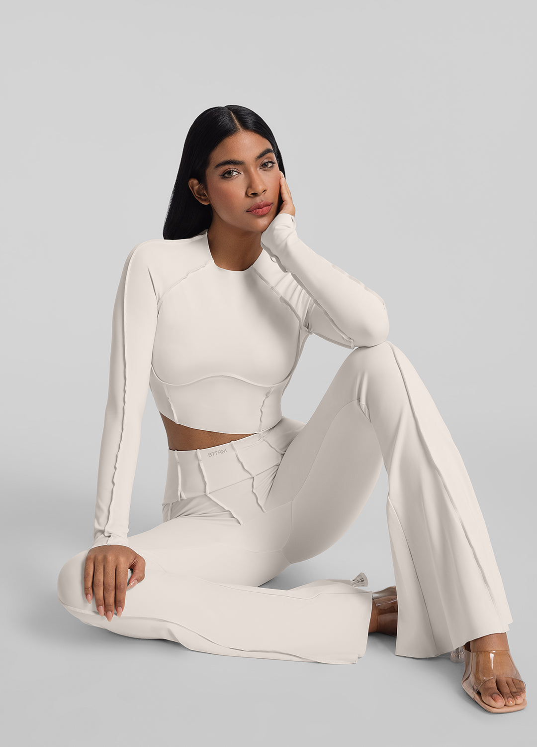 Contour Stitch Long Sleeve Crop - Image 6
