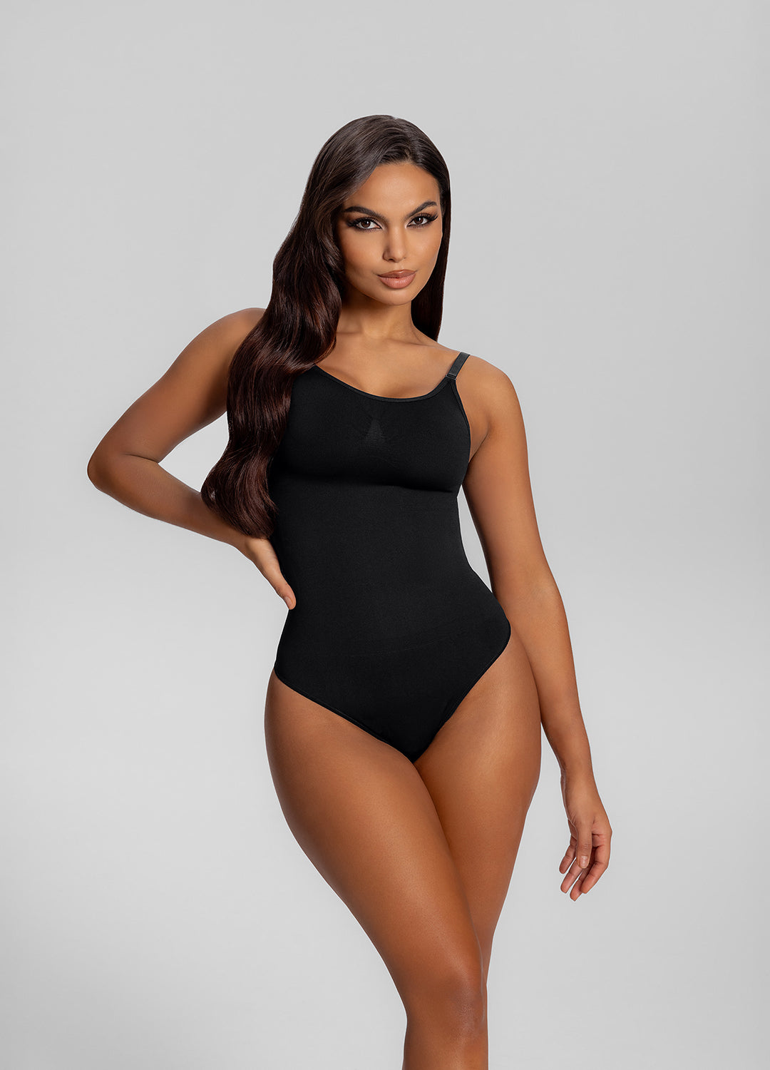 Seamless Strap Tummy-Control Full Body Shaper Bodysuit