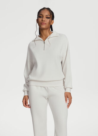 Half-Zip Long Sleeve Sweatshirt