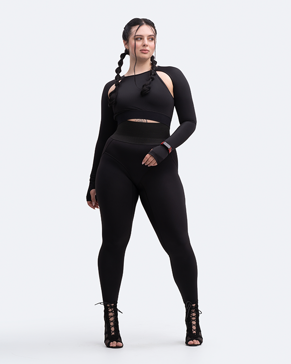 Shoulder Cut-Out Crop Top - Image 16
