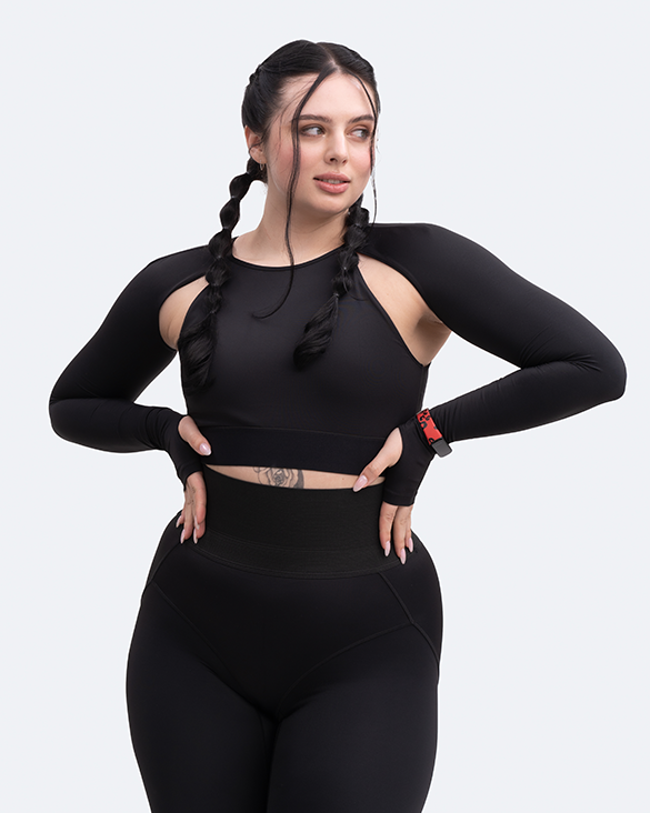 Shoulder Cut-Out Crop Top - Image 12