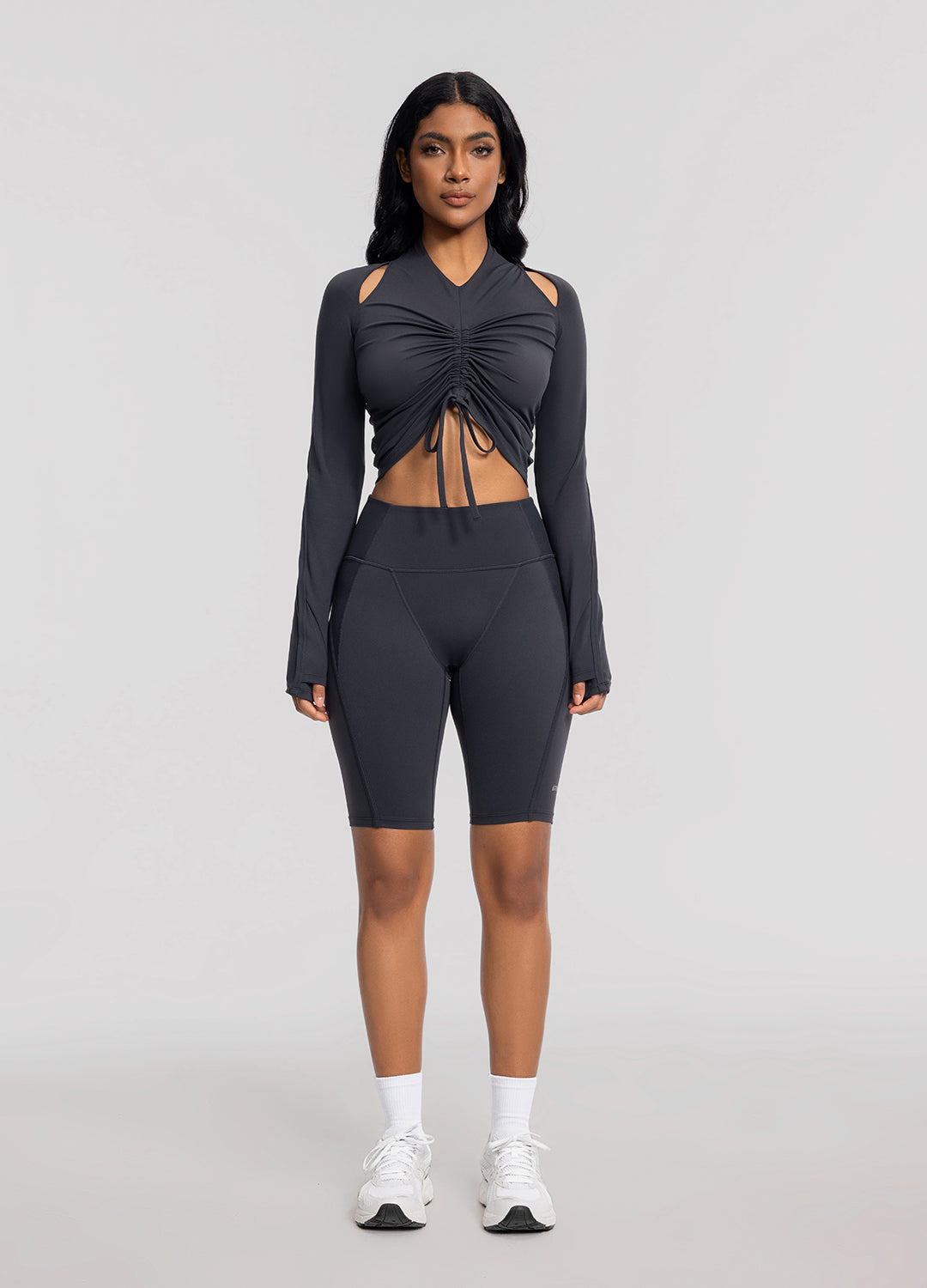 Drawstring Crop Top - Image 5