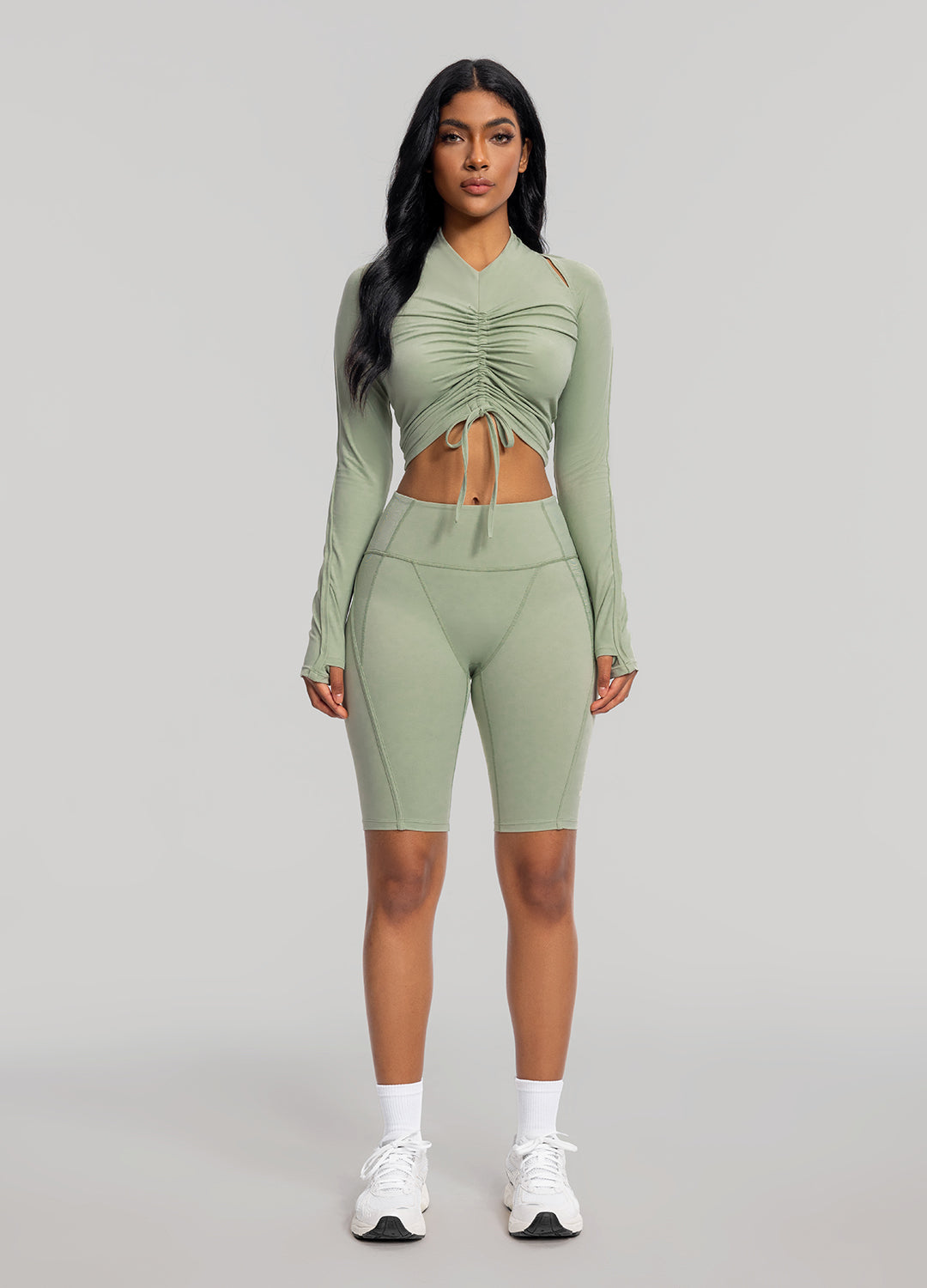 Drawstring Crop Top - Image 5